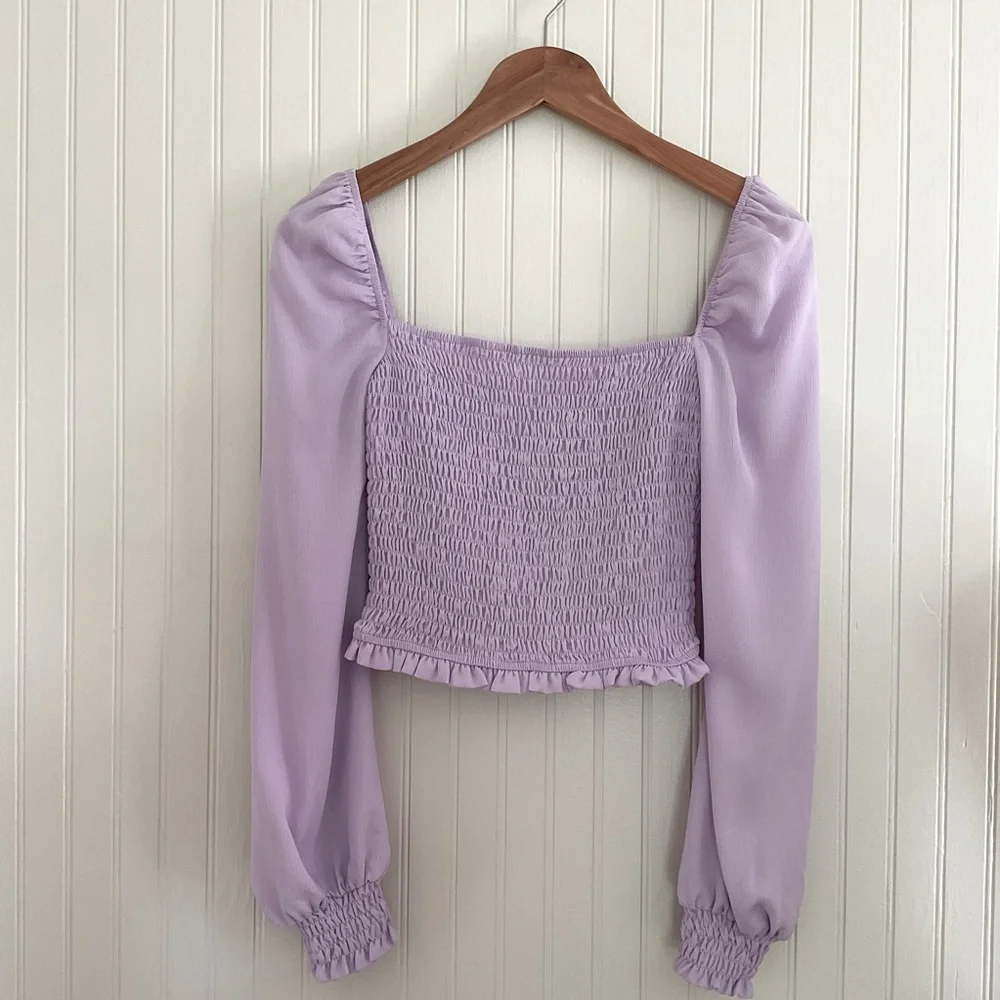 Revolve x superdown Tanya Smocked Top