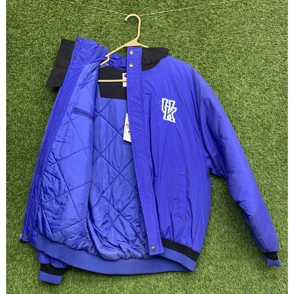 Vintage Champion University Of Kentucky Wildcats Puffer Jacket Mens Medium