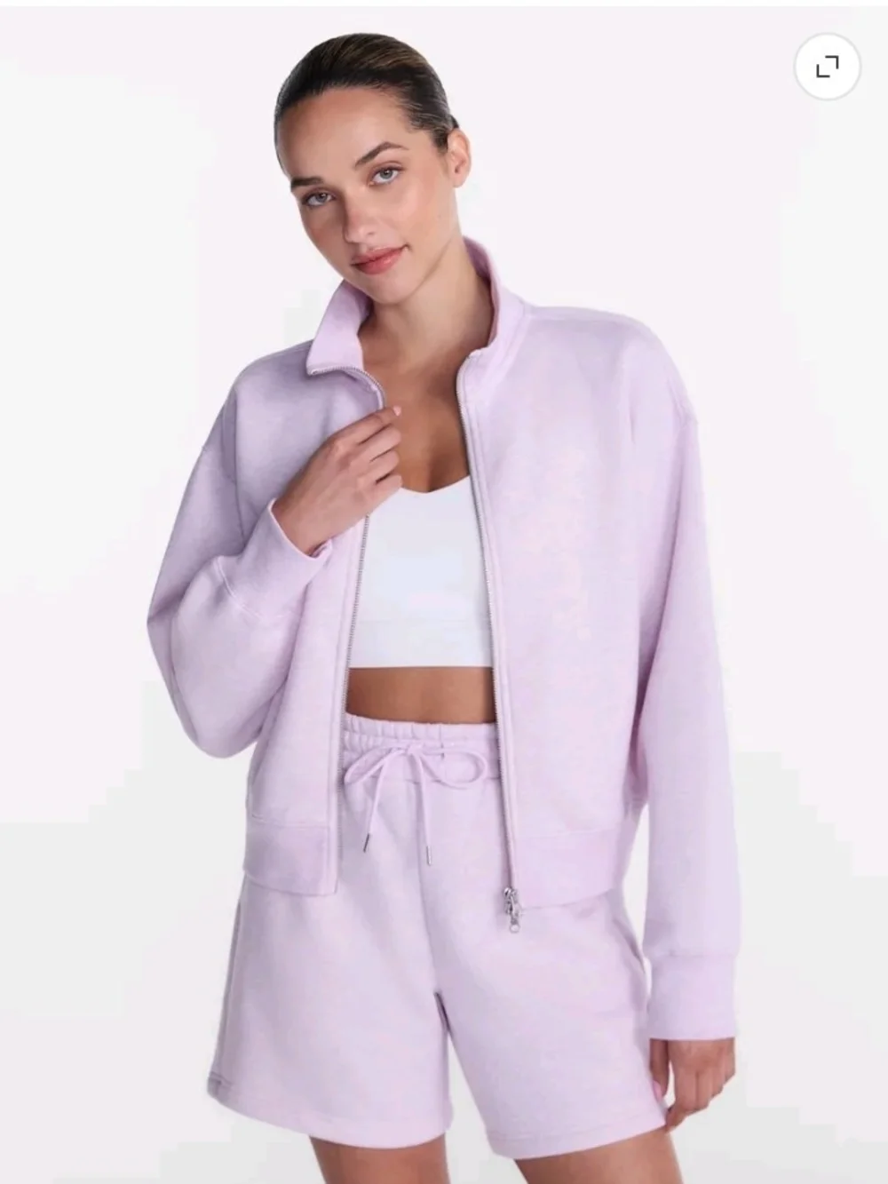 Women's Soft Track Suit in Light Lavender