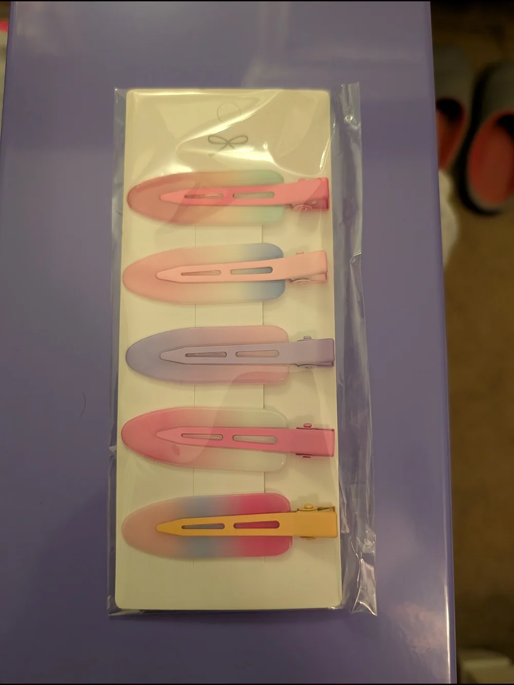 Pastel No Crease Hair Clips - Set of 5