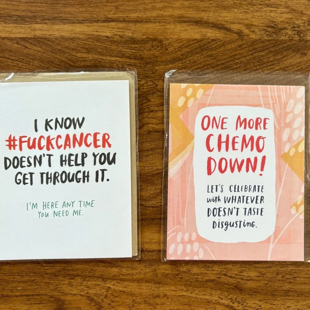 2‎ Emily McDowell Studio Cancer Chemo Greeting Cards Funny Humor Encouraging