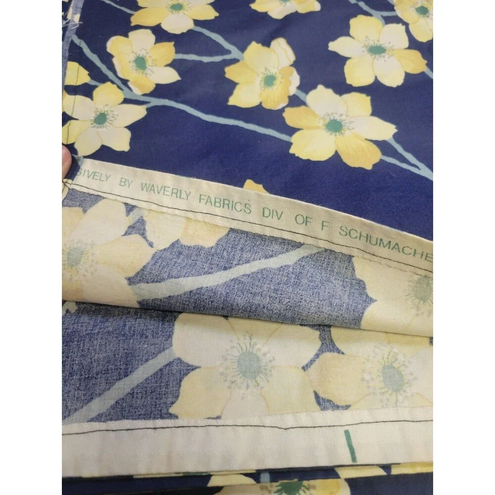 Waverly Schumacher Vintage Valance Drapery Curtain  Panels Fabric Sewing