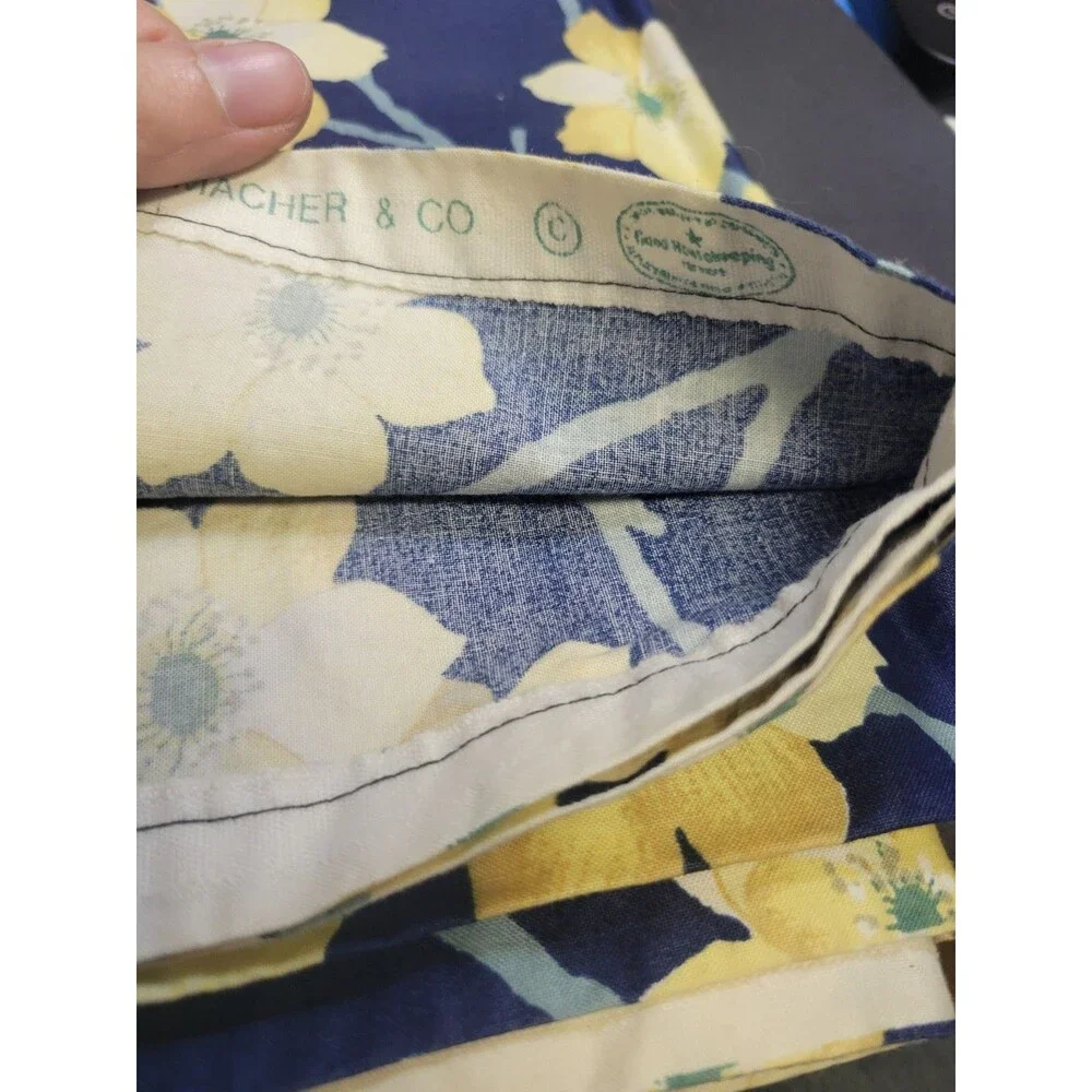 Waverly Schumacher Vintage Valance Drapery Curtain  Panels Fabric Sewing