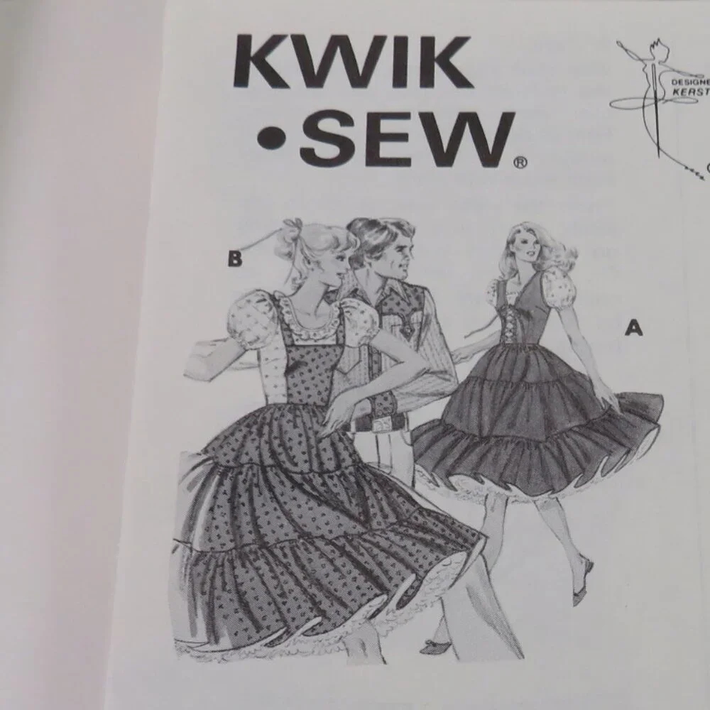 Kwik Sew 916 sewing pattern size 14-20 Adult Dancing Dress UNCUT real paper patt