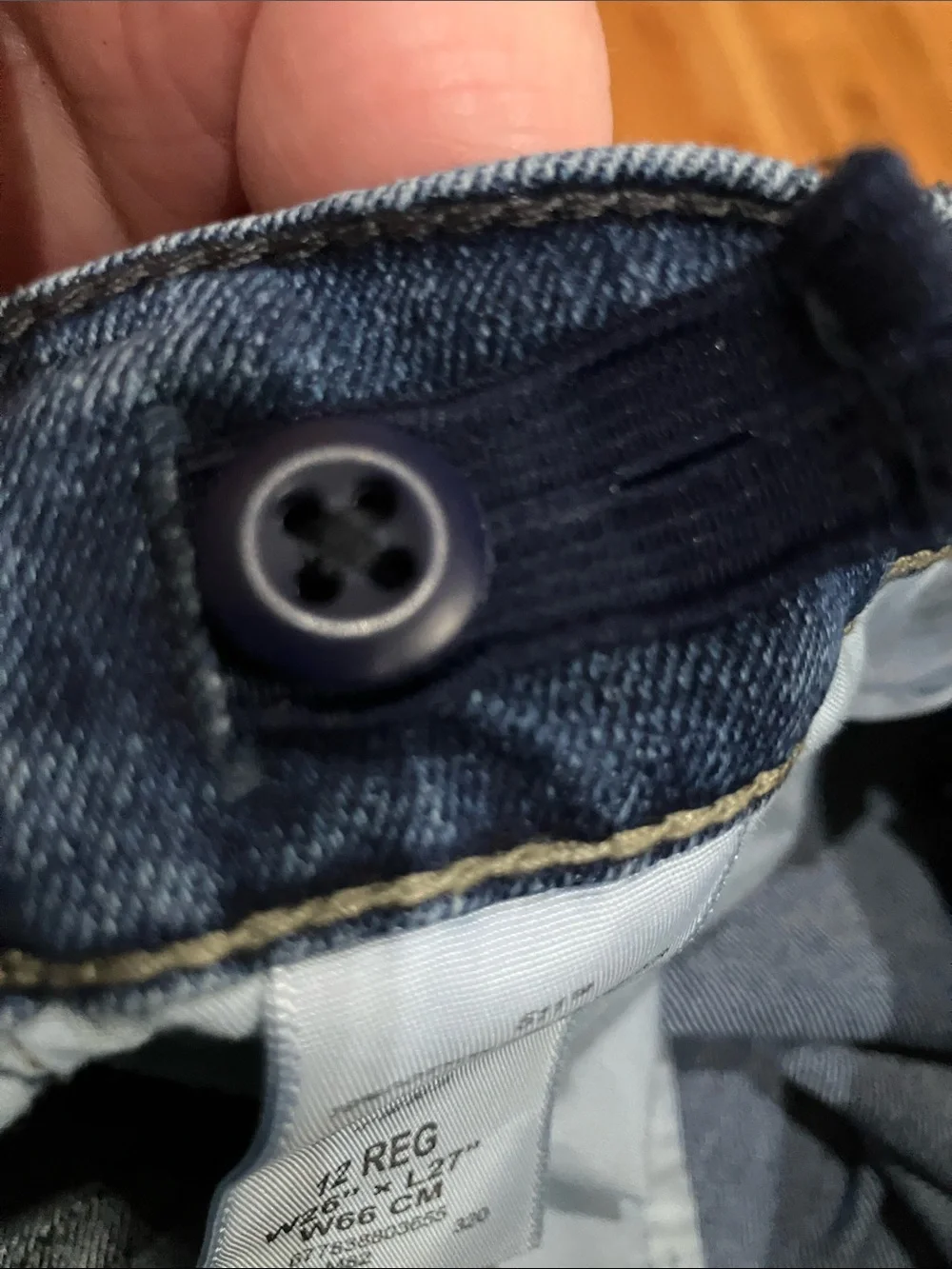 Levi's Straight-Leg Dark Blue Denim Jeans Boys 12 Reg EUC