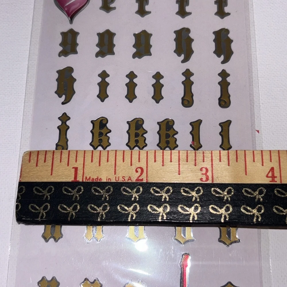 Hannah Montana Gold Alphabet Stickers NEW EK