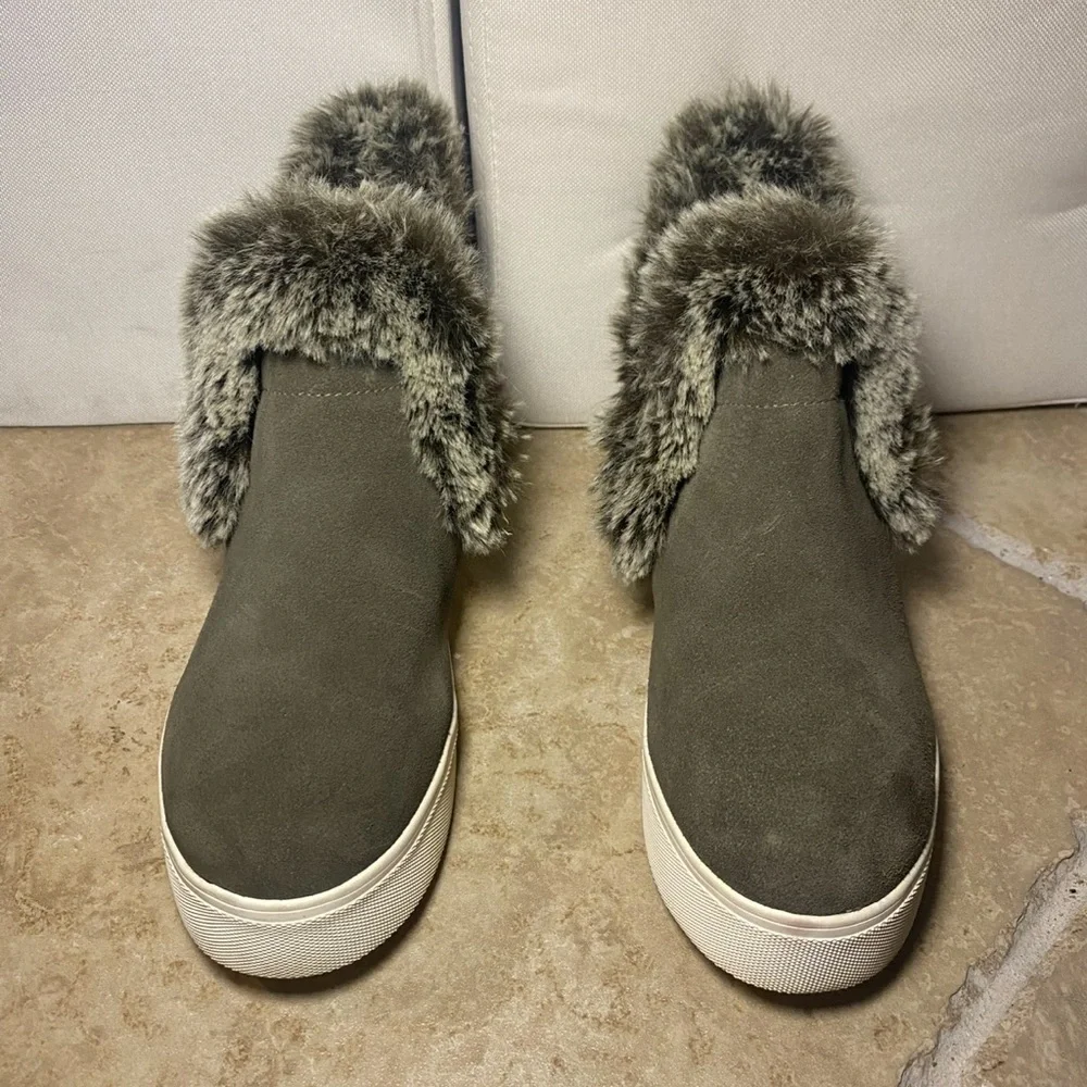 New J/SLIDES Women's Sean‎ Cold Weather Booties Genuine Suede Winter Cozy Warm