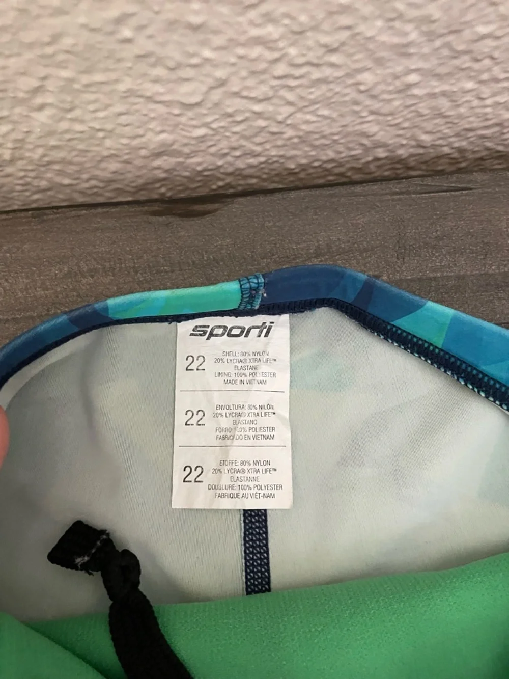 Sporti Kids Blue Geometric Swim team Shorts