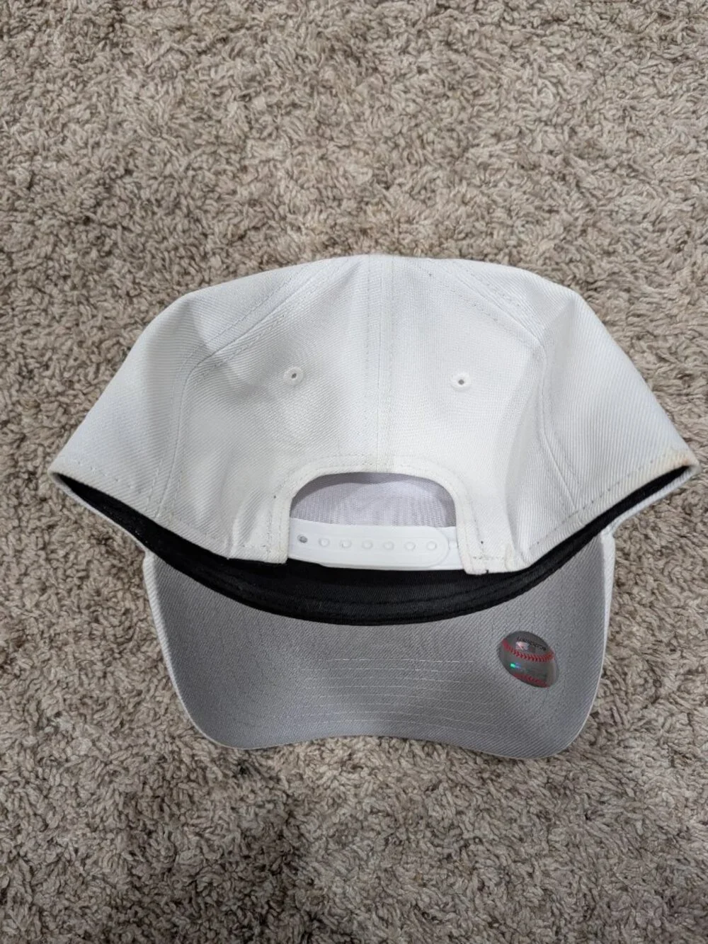 New Era white subtle front