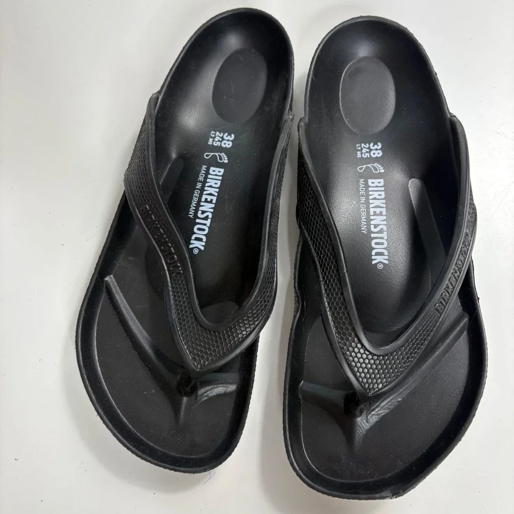 Birkenstock Gizeh EVA Black Waterproof Thong Sandals Womens 38 L7 M5