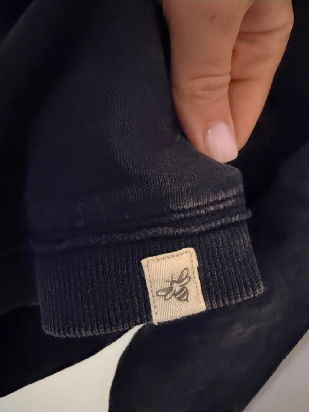 Burts Bees Baby cozy navy
