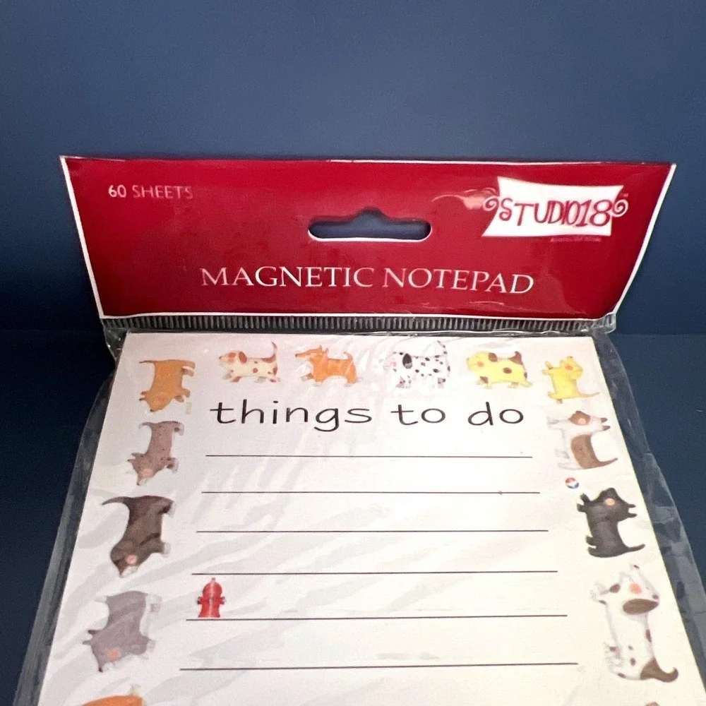 5-Pck Shopping Goals List Memo Things To Do Notepad Fridge Magnet 60-Sheets Each