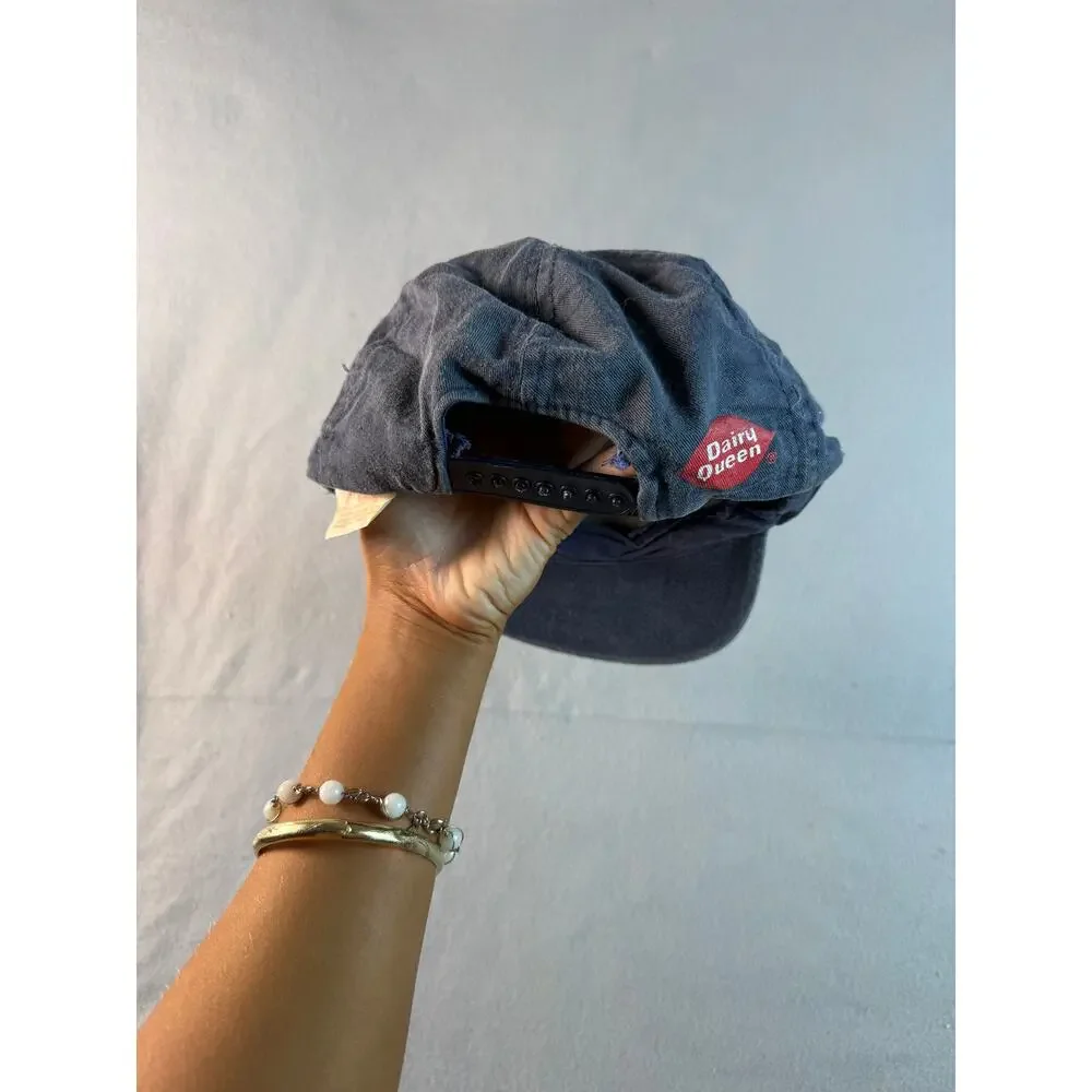 Vintage Dairy Queen Minnesota Twins Snapback Hat Navy Blue Baseball Cap Promo
