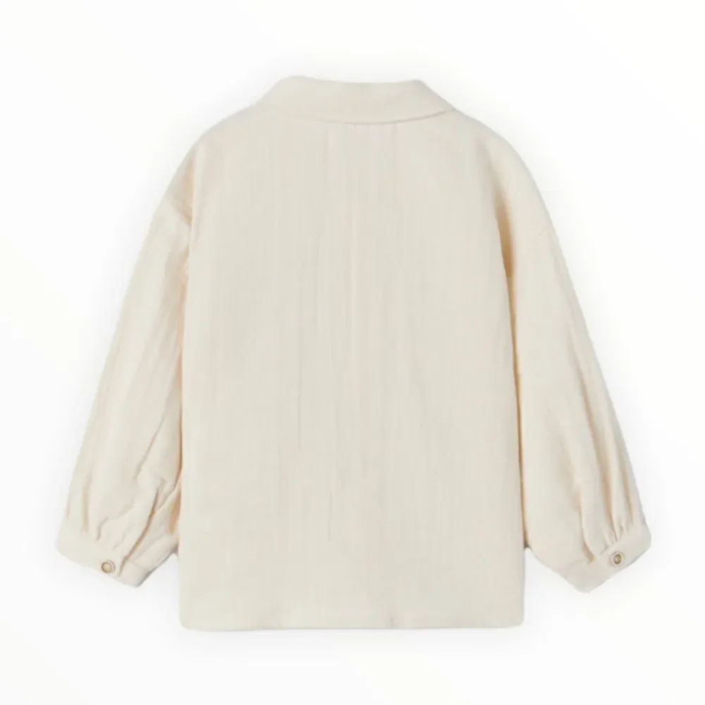 ZARA Kids | Ecru | CORDUROY POCKET SHIRT