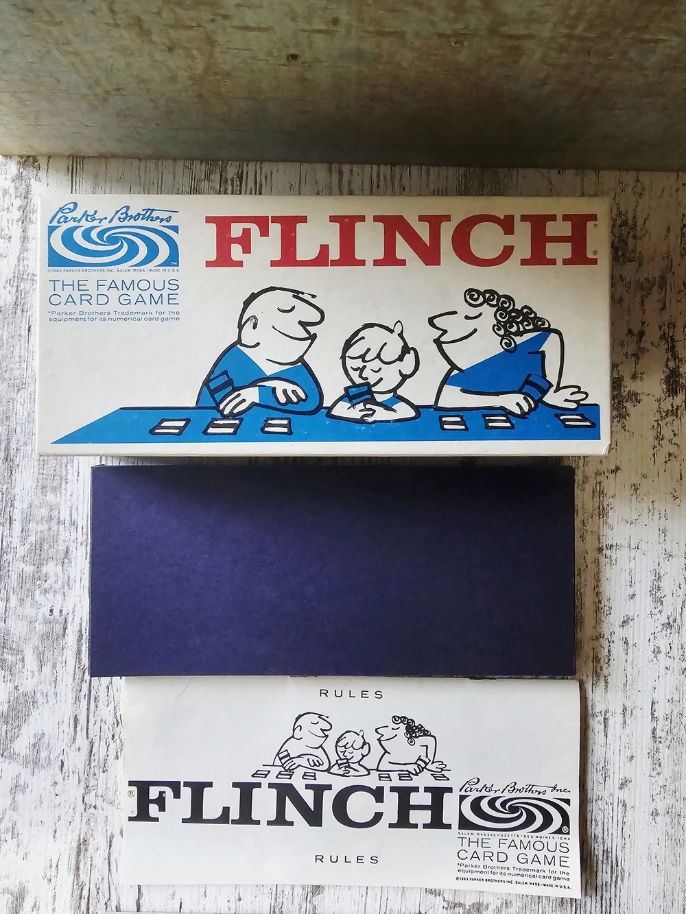 Flinch Card Game Parker Brothers Vintage 1963 Classic Complete - Great Condition