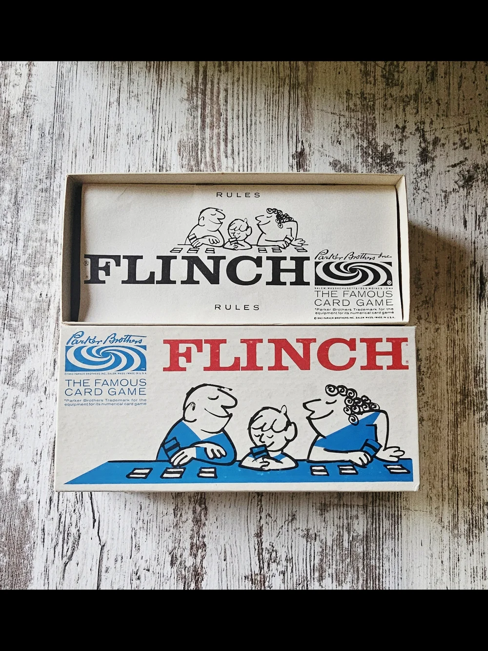 Flinch Card Game Parker Brothers Vintage 1963 Classic Complete - Great Condition