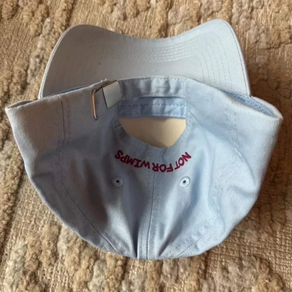Fruit Riot! Not For Wimps Baseball Cap Hat Light Blue Embroidered Adjustable