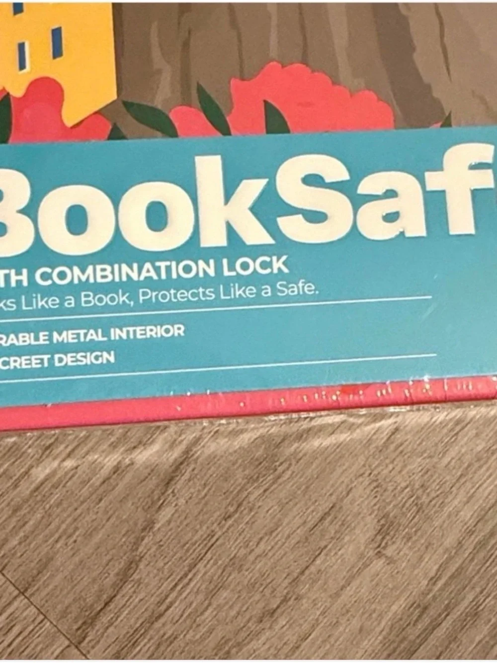 Amalfi BookSafe in Yellow and Teal 5” x 9” NWT