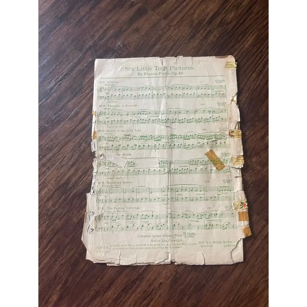 Vintage sheet music booklet from the 1920's