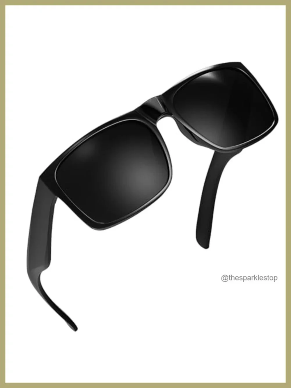 Extra Large Square Sunglasses for Men, TR90 Frame, UV400 Protection
