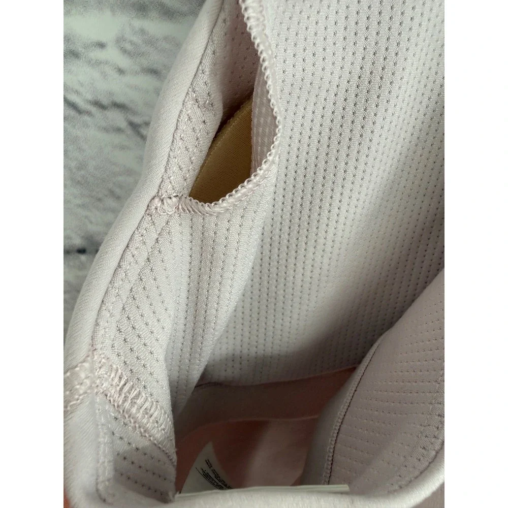 Athleta Girl Longline Bra Tank Top Pale Lavender Size L 12 High Neck Racerbac