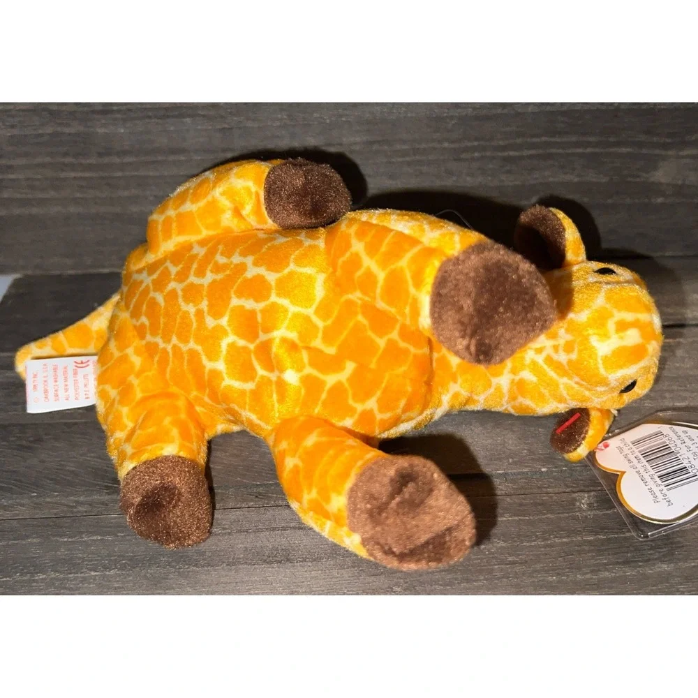 Ty Beanie Baby Twigs the Giraffe Plush Animal 1995 Yellow Orange Spotted Toy