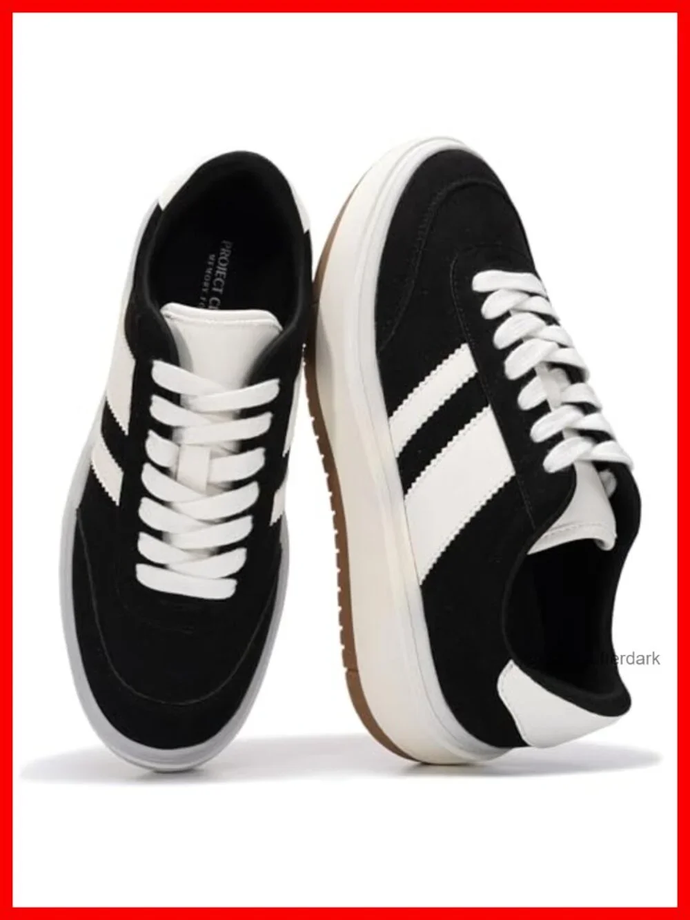 Women's Platform Fashion Sneakers with Cushioned Insole and Slip Resistant Sole