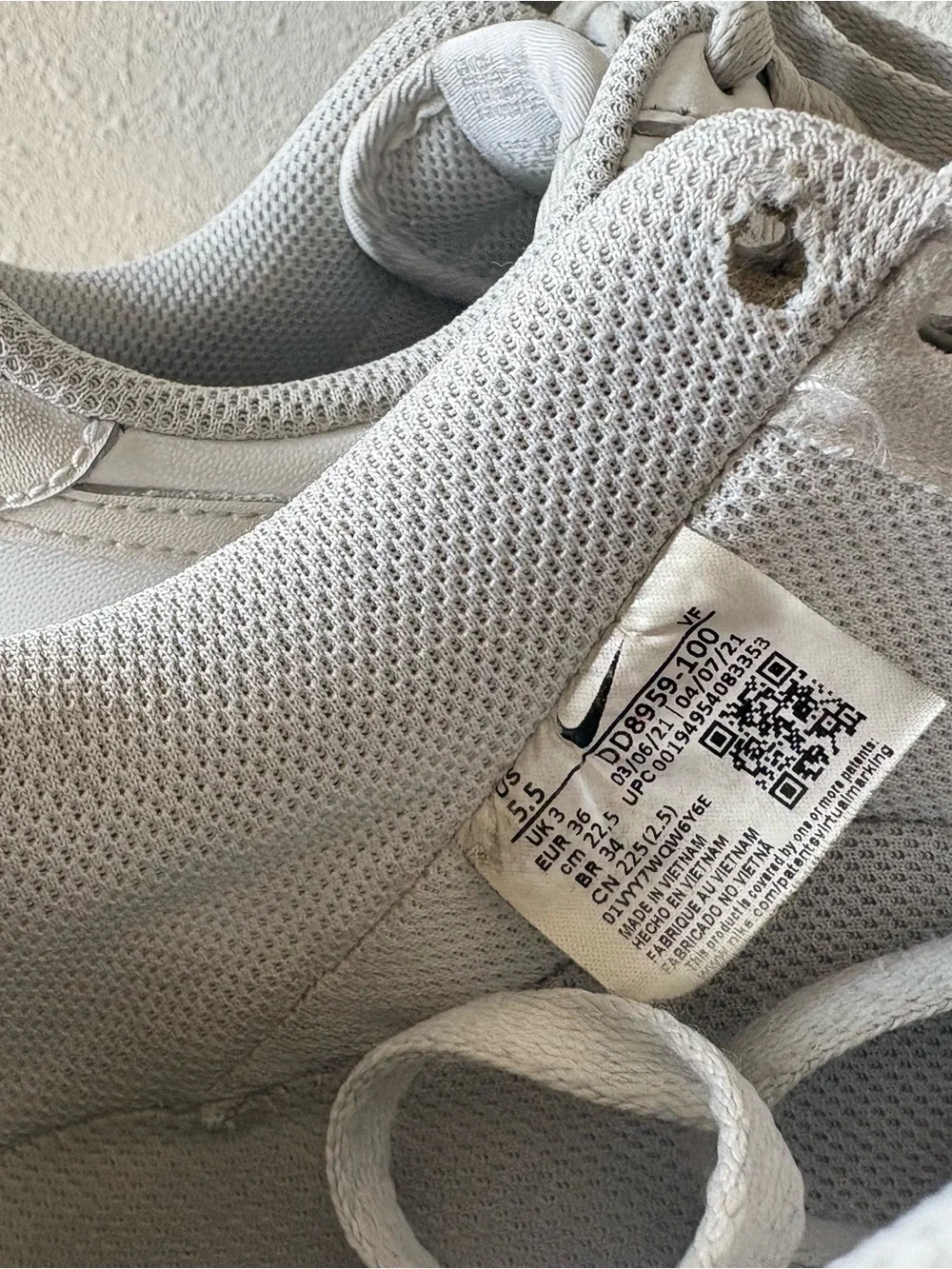 Nike white athletic