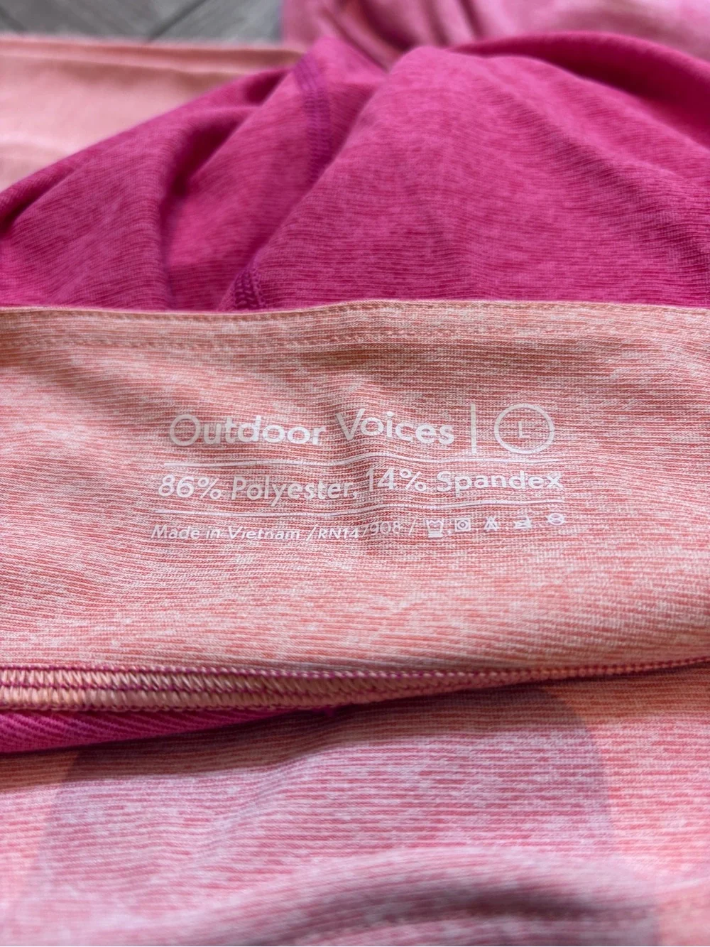 Outdoor Voices workouts top wear