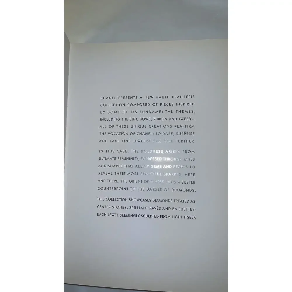 CHANEL Joaillerie (Jewelry) Catalog 2009 Collection Include CD