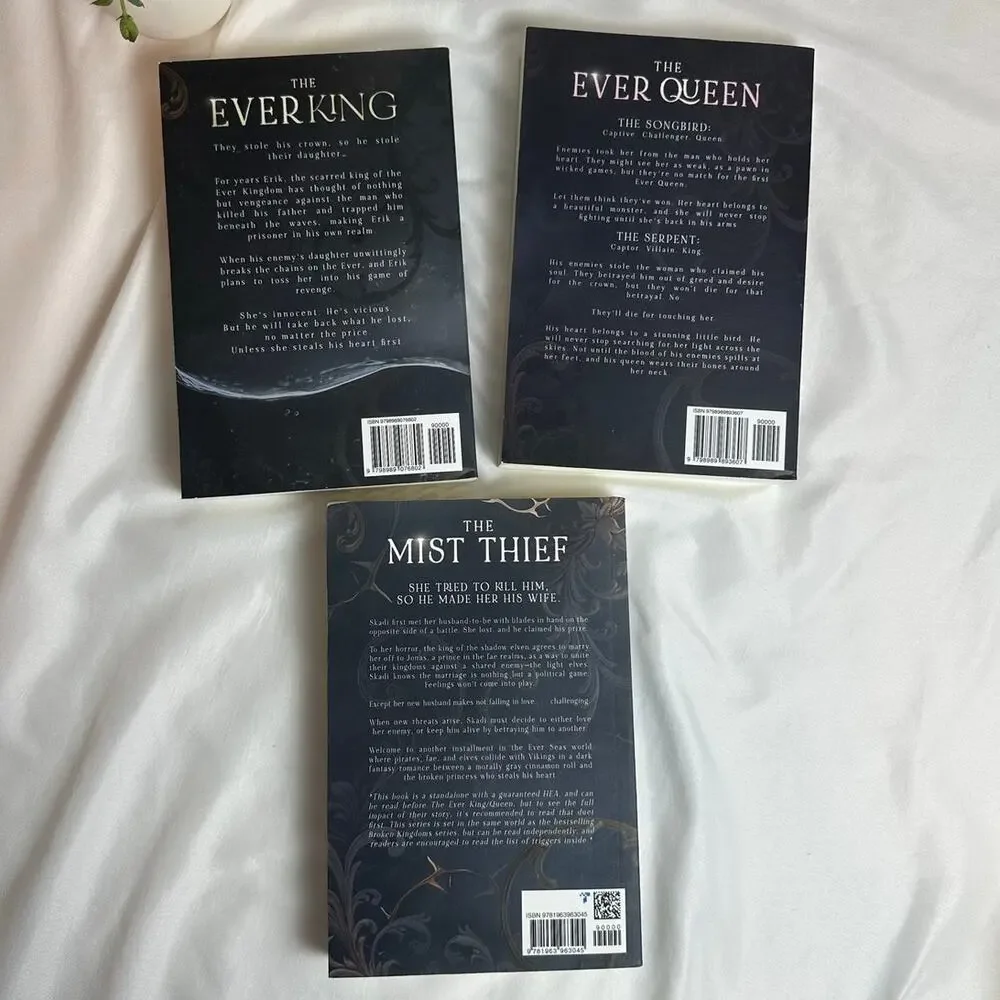 The Ever King Queen Mist Thief L.J. Andrews OOP Indie Paperback Set Ever Seas