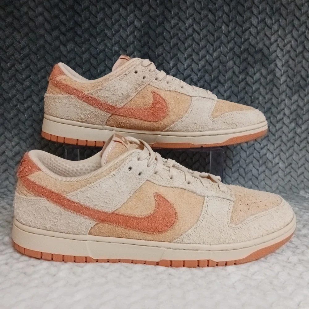 Nike Dunk Low Shimmer Amber Brown Women's Casual Sneakers Shoes Size 12.5