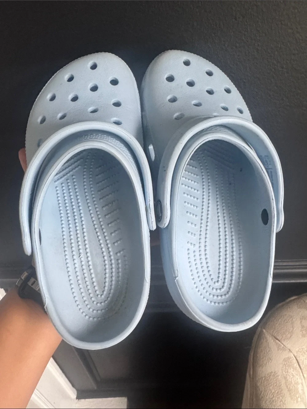 CROCS pale blue