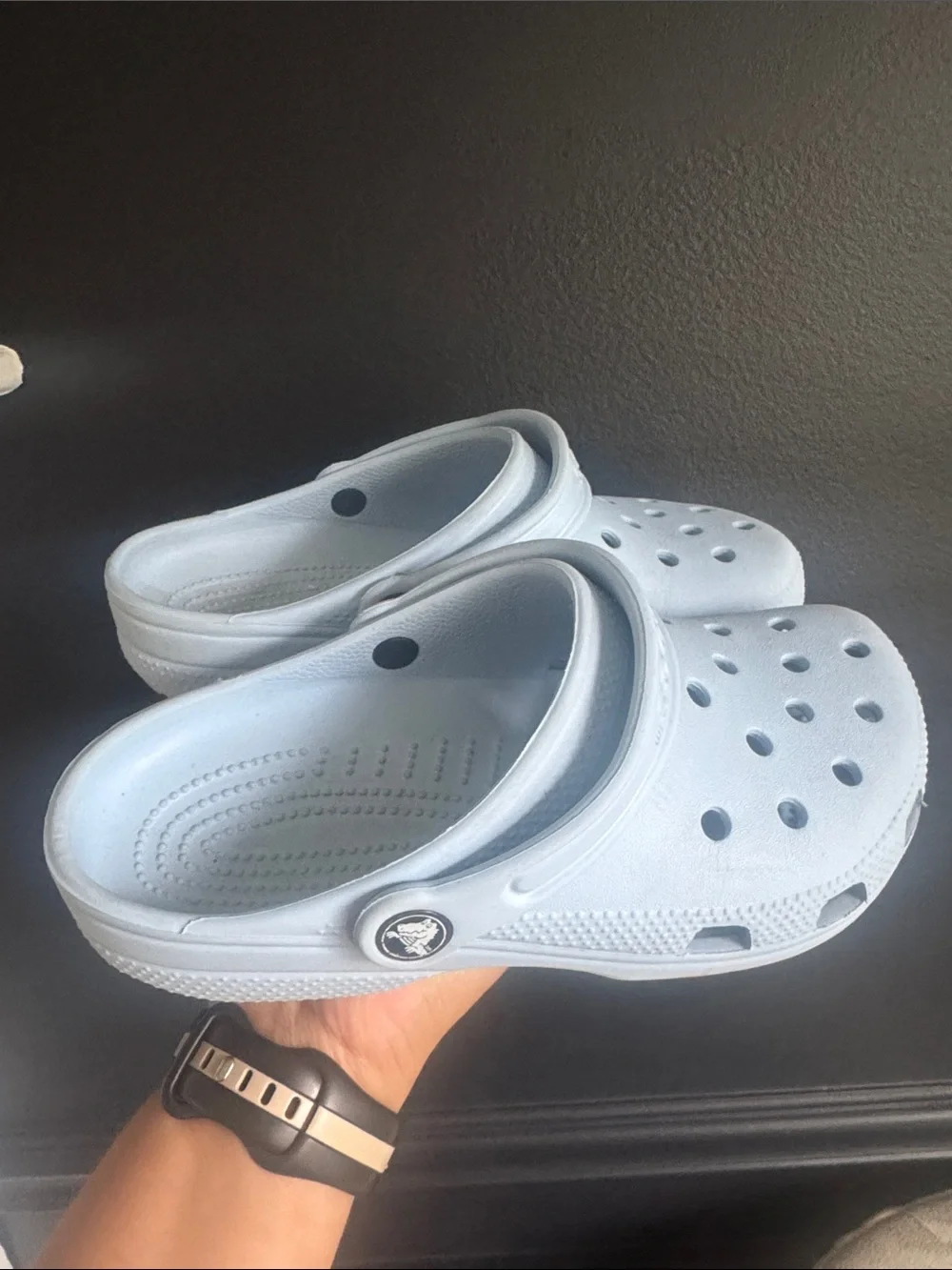 CROCS pale blue