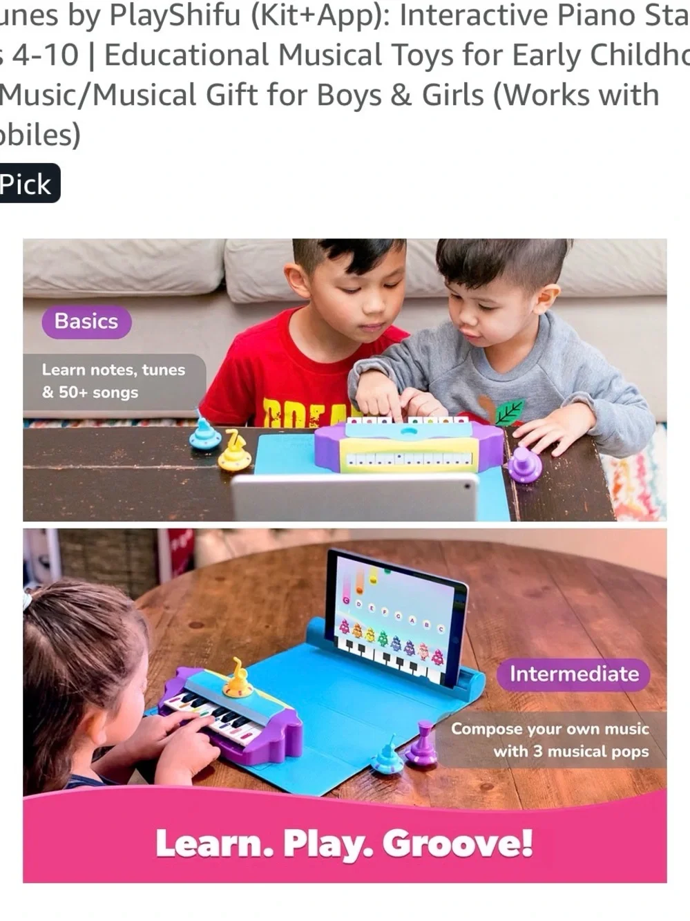 Plugo Kids Gamepad & Learning Kit Set - Blue