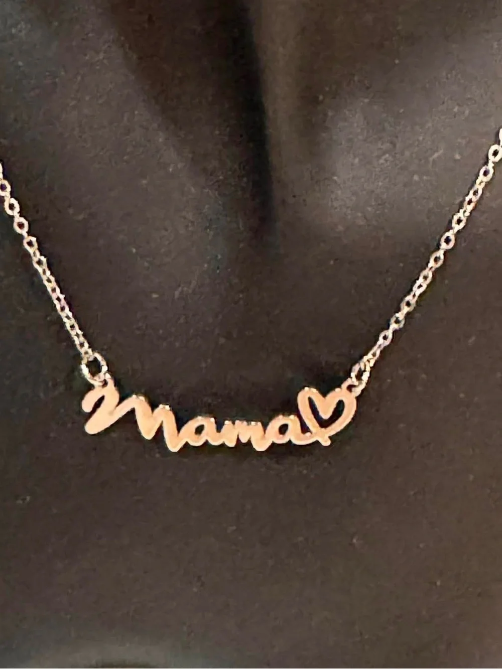 2pc Mama Heart Silver Necklace and Butterfly Charm Bracelet Set