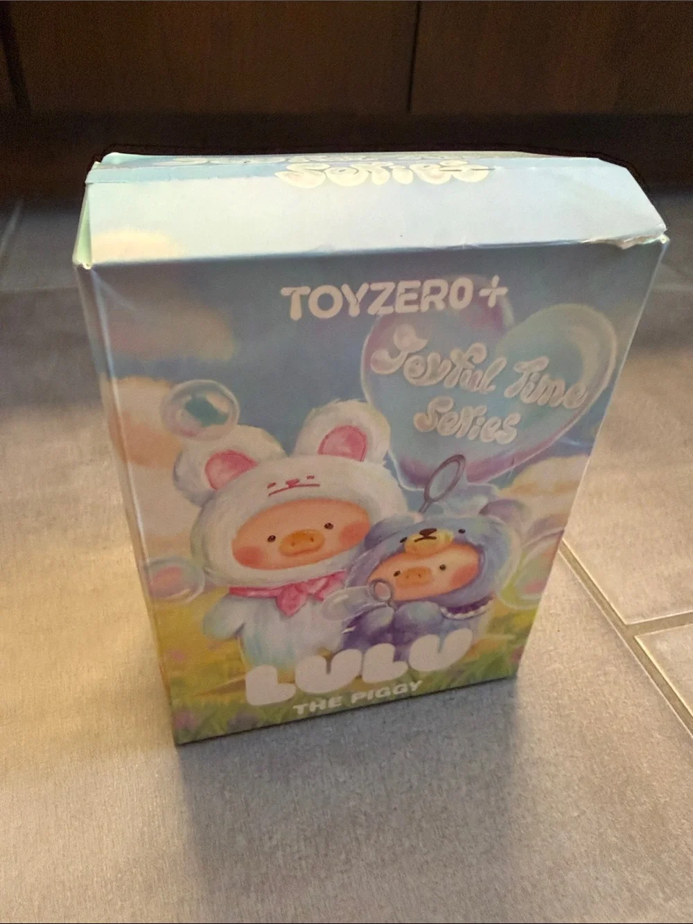 ToyZero Lulu The Piggy Toy - Pastel Blue & White