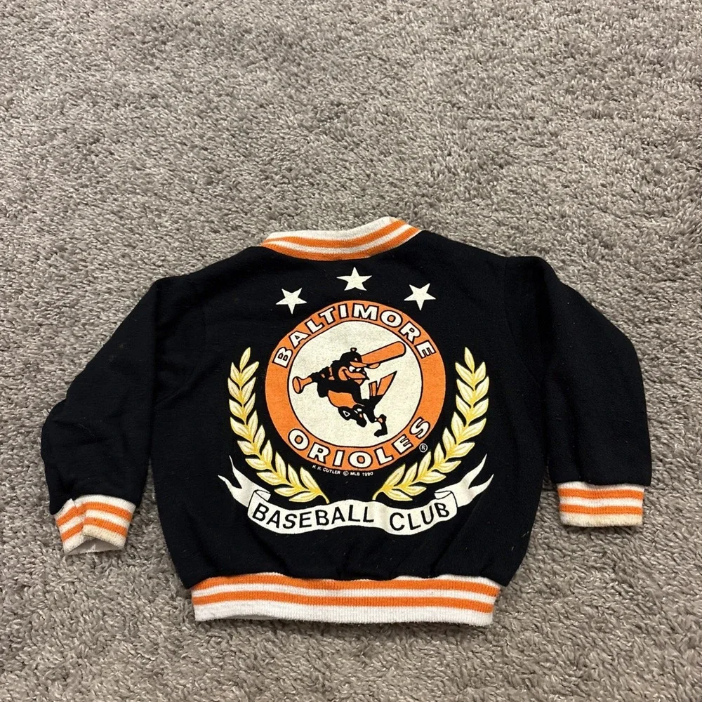 Vintage Baltimore Orioles MLB infant 18 Months / 18M Snap Up Jacket Authentic