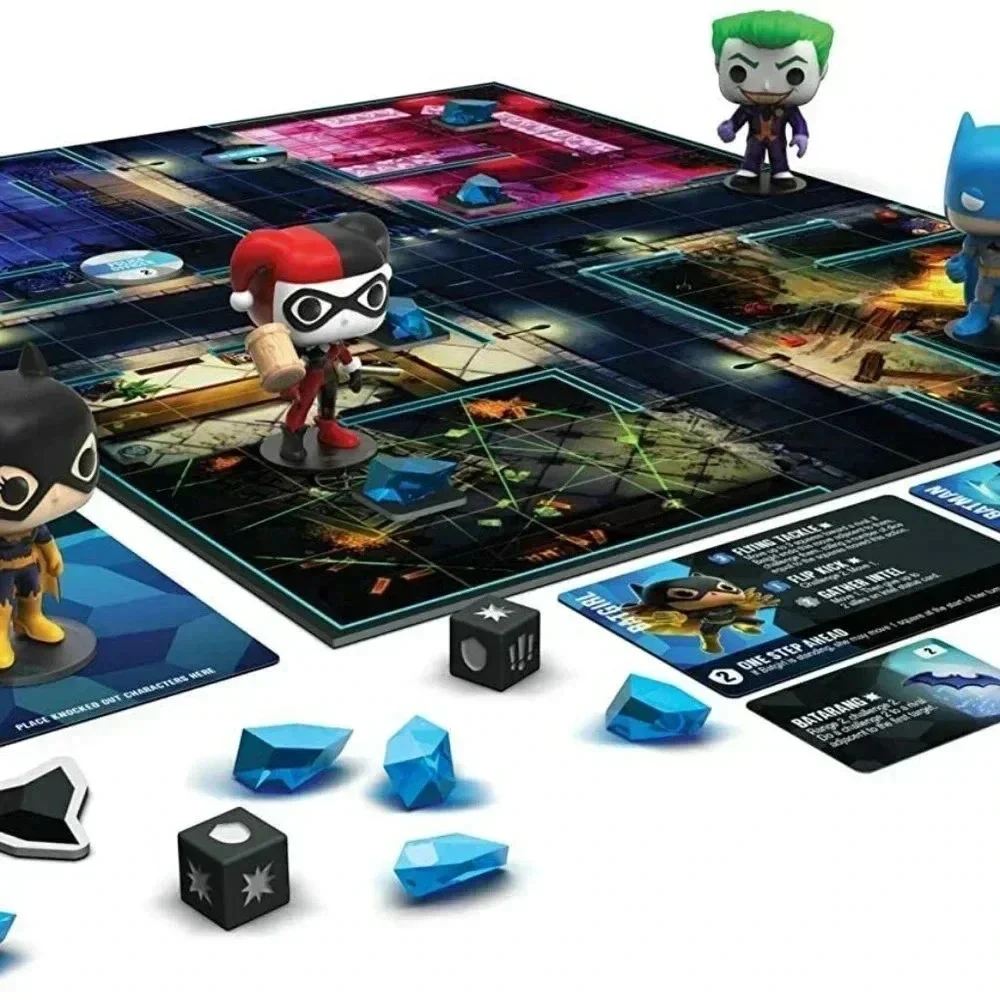 NEW Funkoverse: DC Comics Batman Joker Batgirl & Harley Quinn 4-Pack Strategy Bo