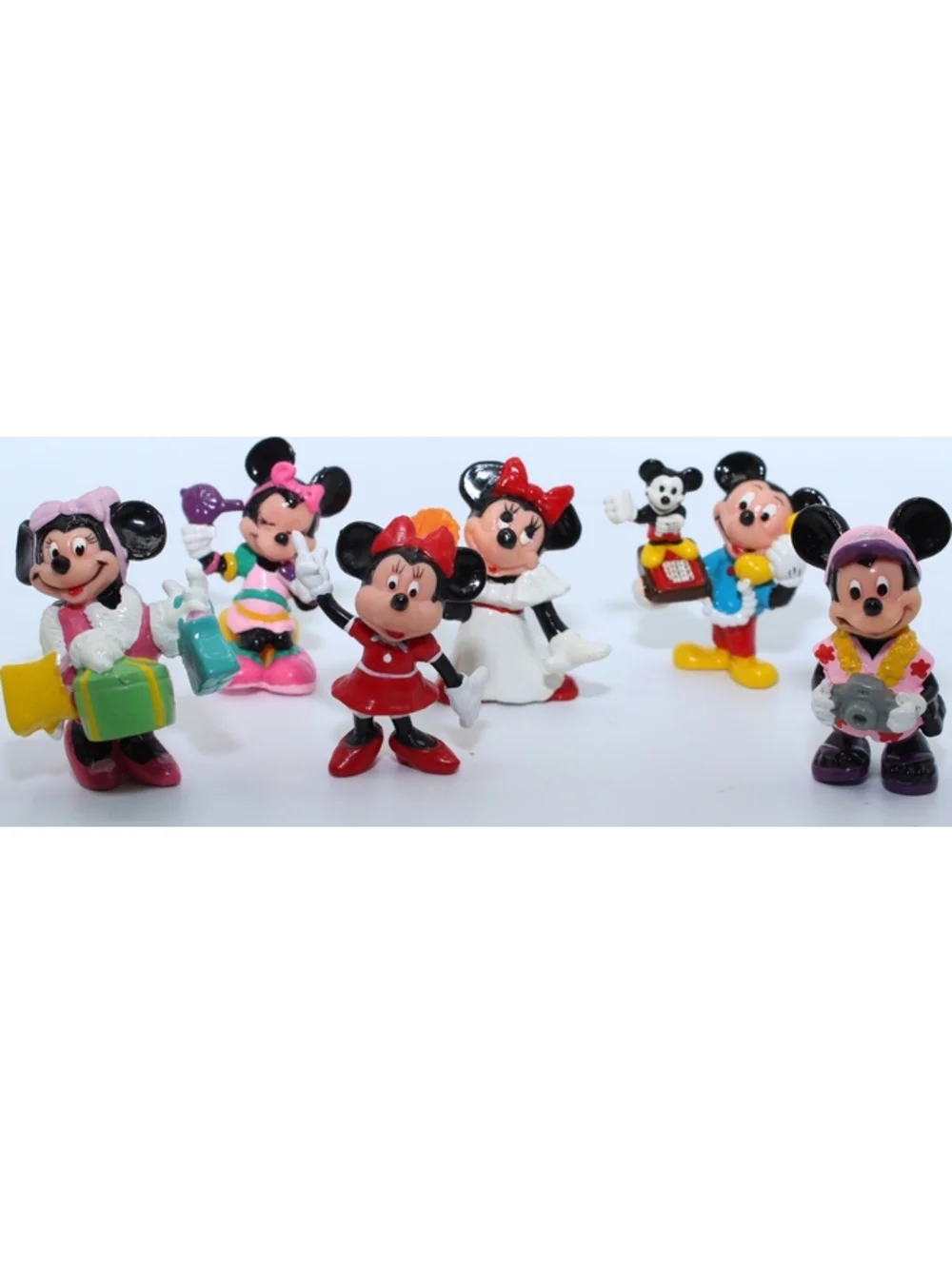 Vintage Walt Disney Applause Mickey & Minnie Mouse Action Figure Figurine Lot 6