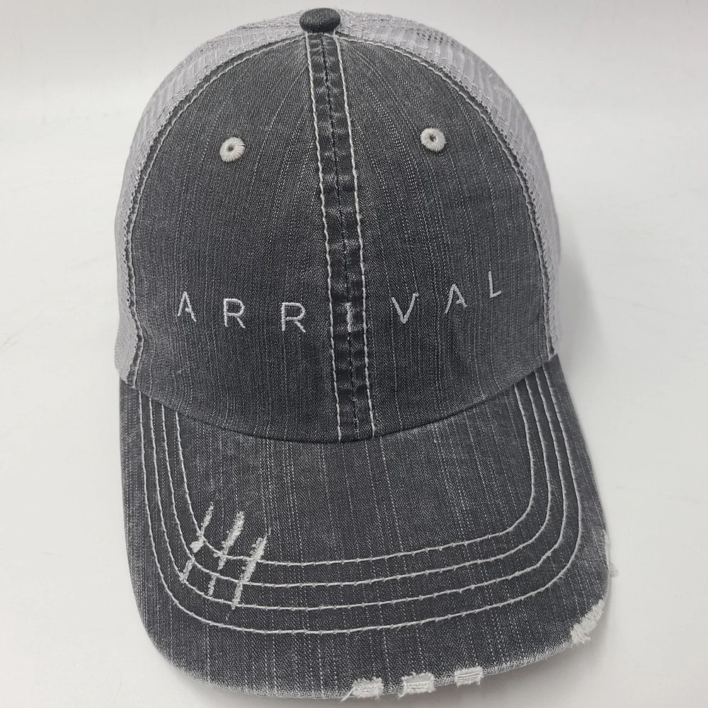 Arrival Movie‎ Promo Hat Adjustable Mesh Trucker Distressed 2016 Sci-Fi Thriller
