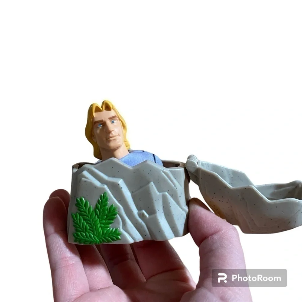 Vintage John Smith Finger Puppet Pocahontas Disney Rock Kids Toy