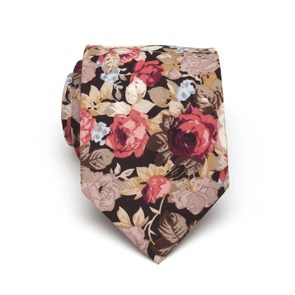 Floral cotton Men's Necktie Skinny 3 W‎ 58L
