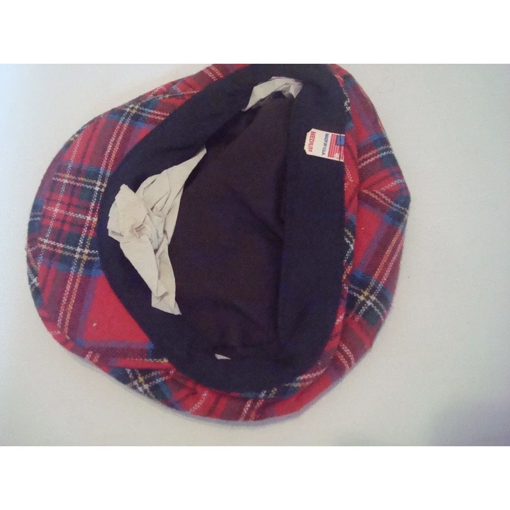 IVY FLAT SCALLY DRIVING PUB PADDY 80S 90S  USA MADE BEACH HAT CAP VINTAGE  R2