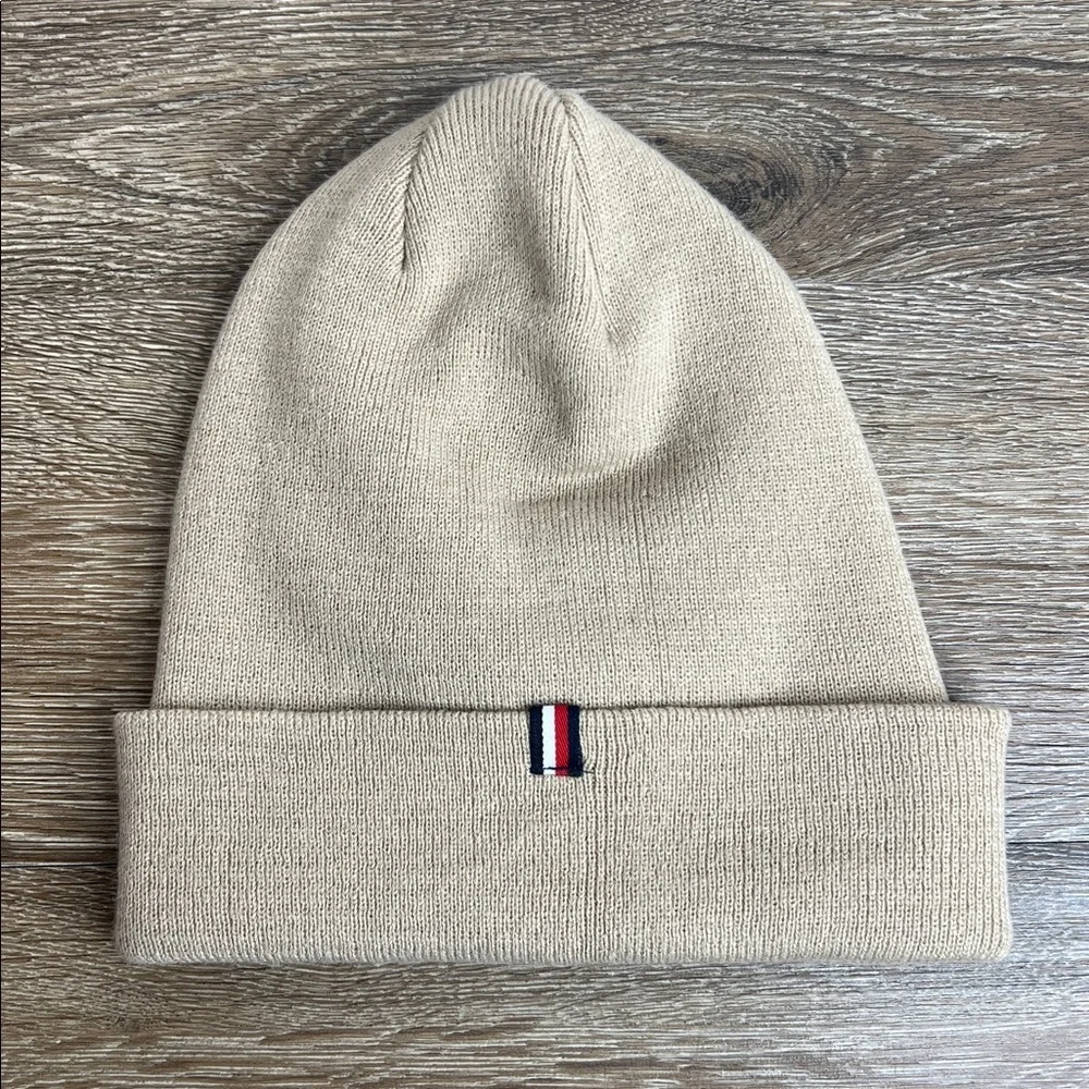 🤍 Tommy Hilfiger Classic Beige Knit Beanie | One Size