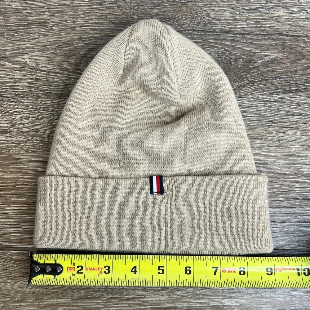 🤍 Tommy Hilfiger Classic Beige Knit Beanie | One Size