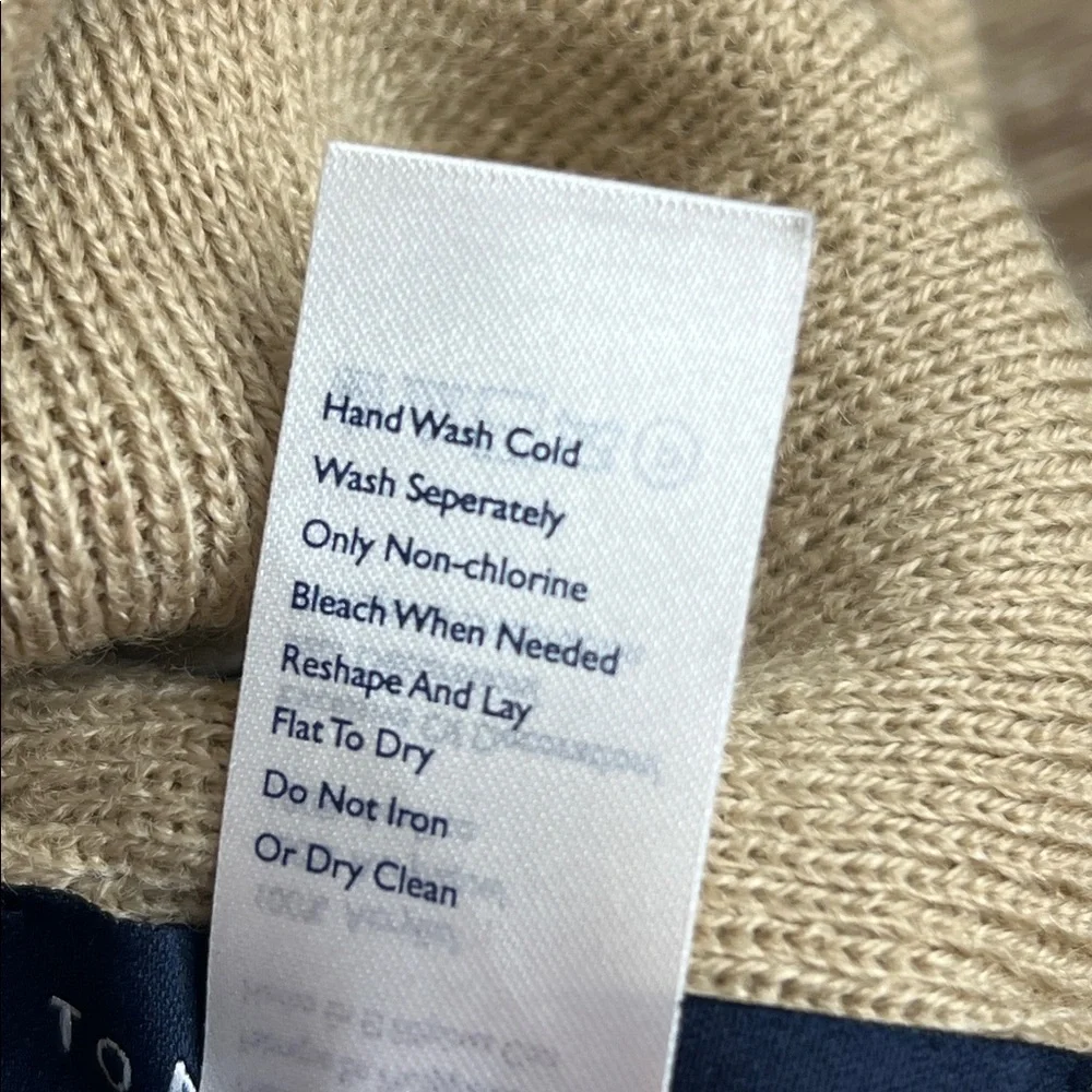 🤍 Tommy Hilfiger Classic Beige Knit Beanie | One Size