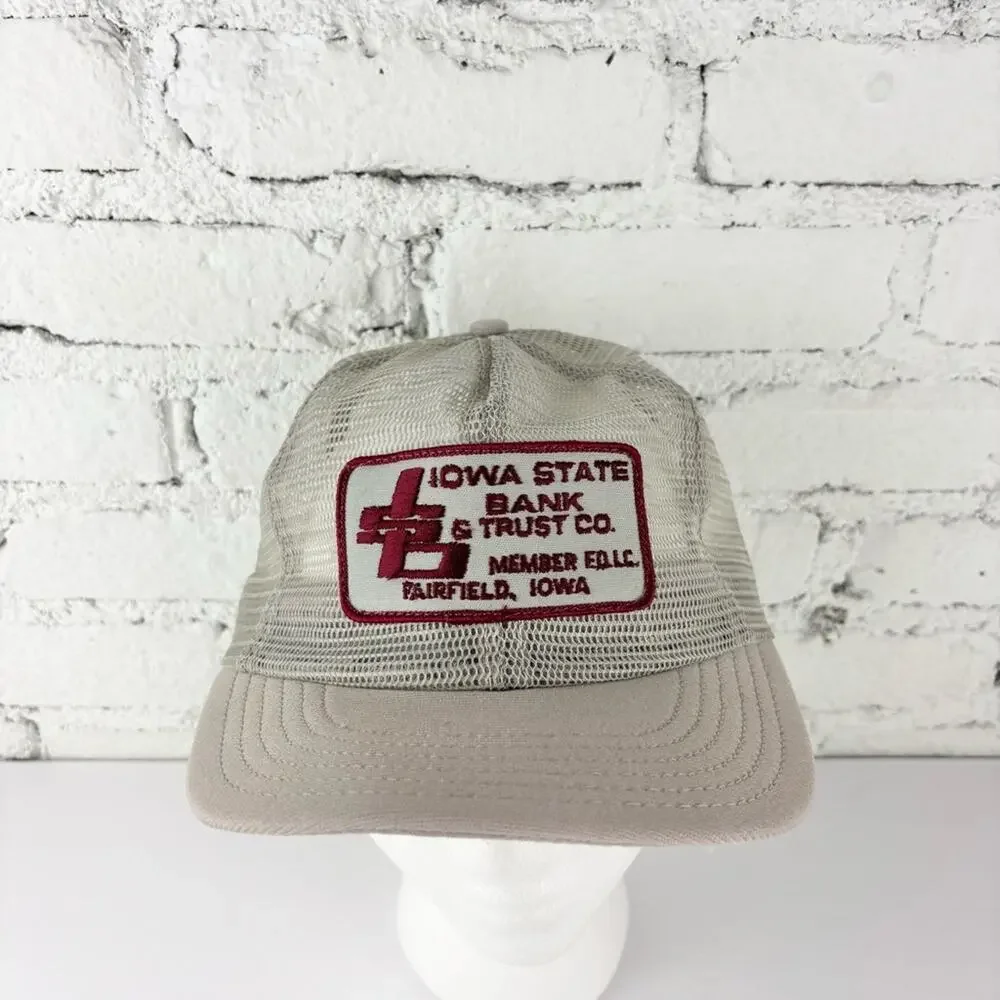 Vintage Iowa State Bank And Trust Snapback