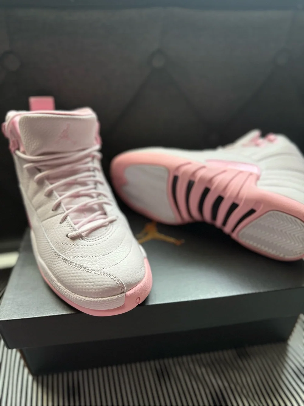 Nike Girls' High-Top Sneakers - Pink/Light Pink