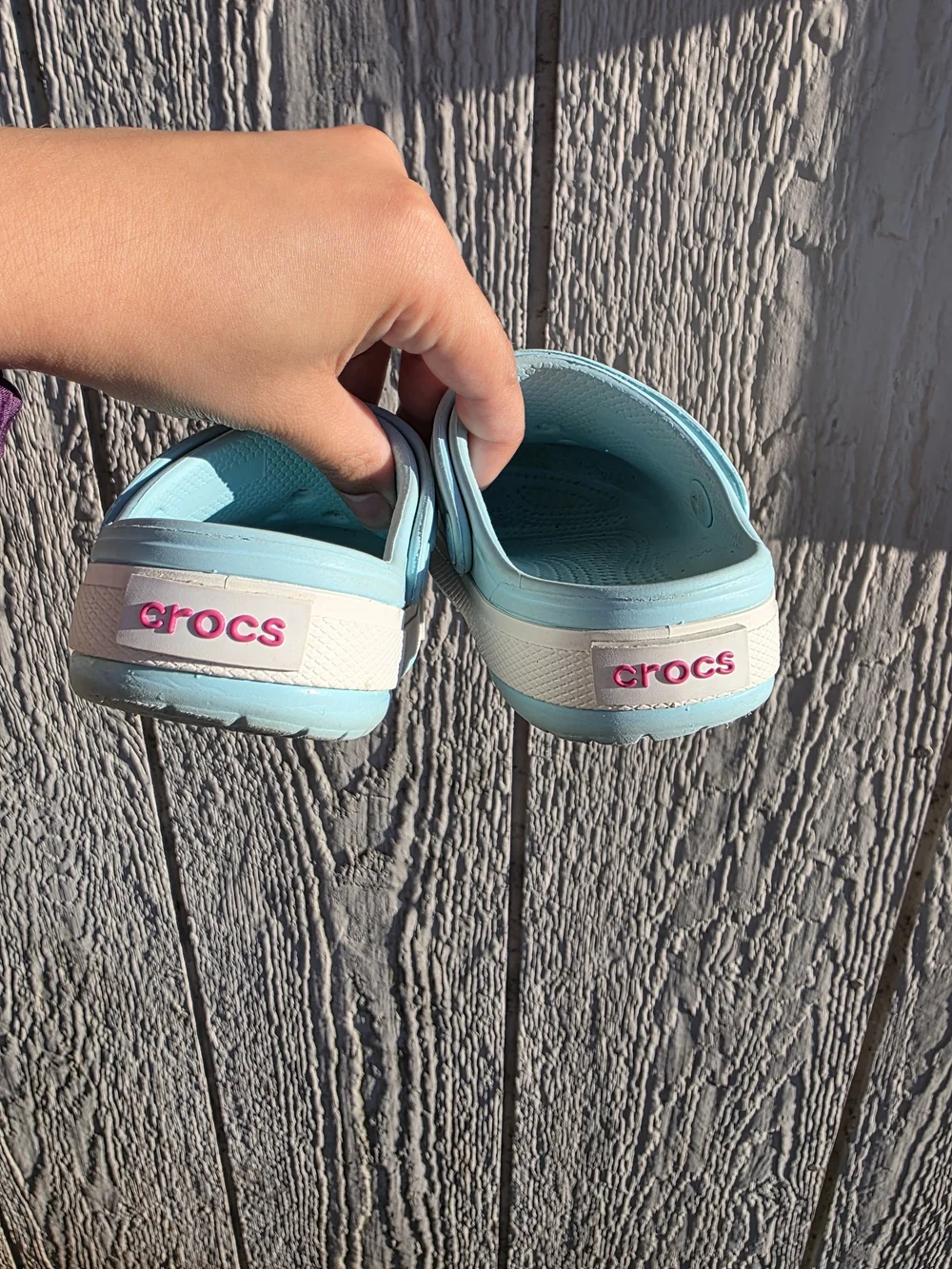 Crocs Toddler Light Blue Platform Clogs C6/C7